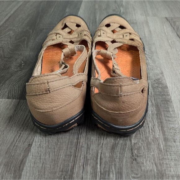 Jambu Xterra air vent tan leather t-strap Mary Jane outdoor flats sandal 7.5 - Picture 4 of 7